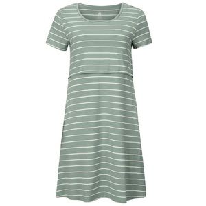 Kindred bravely maternity and nursing dress, size medium, green